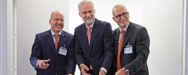 Eröffnung des neuen Piepenbrock Technologiezentrums durch Olaf und Arnulf Piepenbrock und Wolfgang Griesert