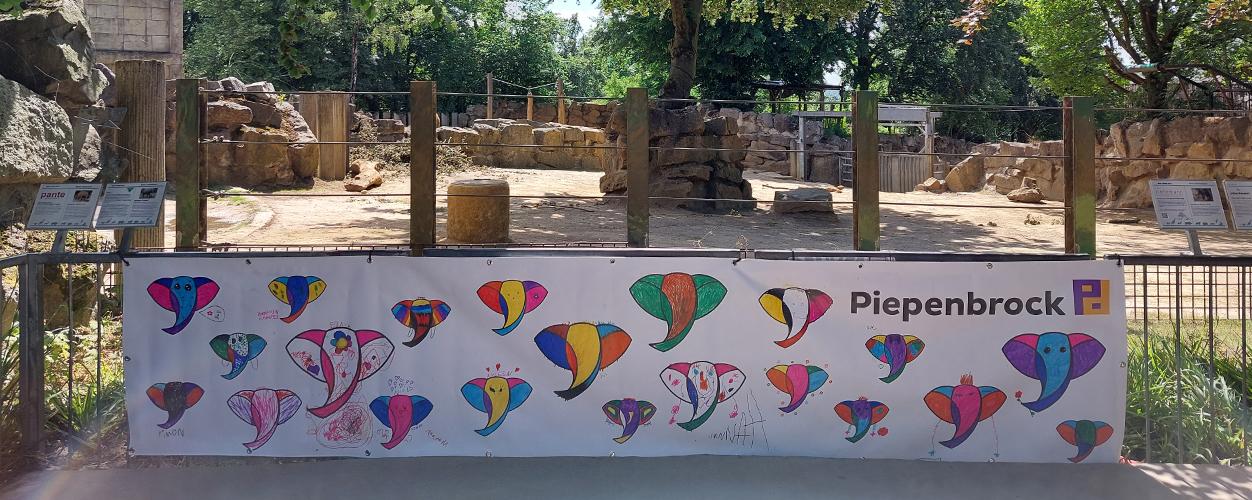 Malaktion von Piepenbrock und dem Zoo Osnabrück.