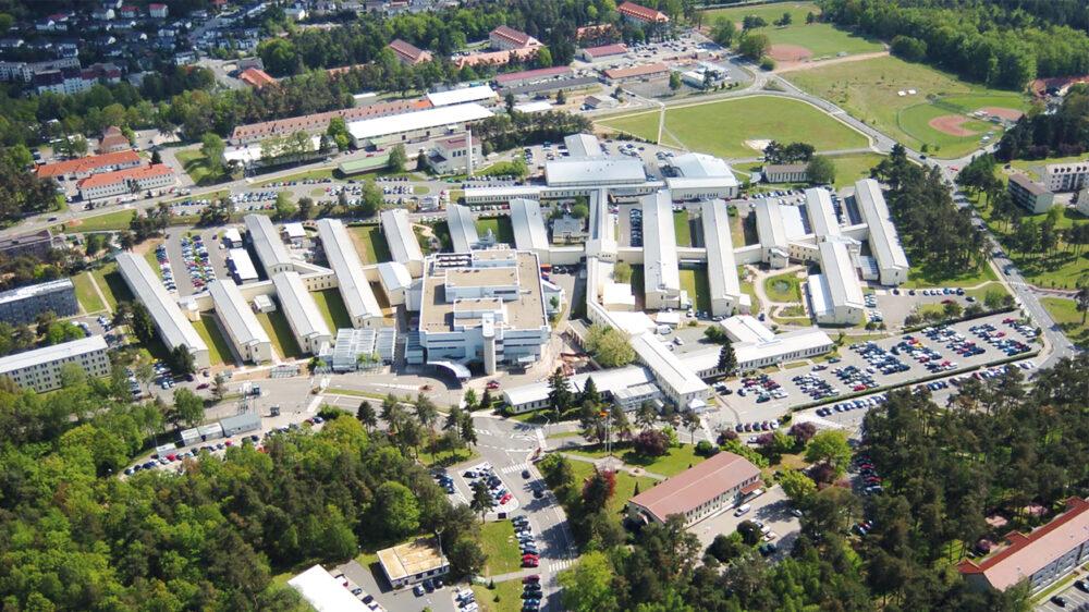 Luftaufnahme vom Gelände des Regional Medical Center in Landshut
