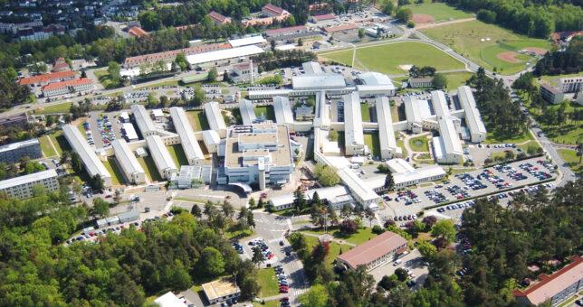 Luftaufnahme vom Gelände des Regional Medical Center in Landshut