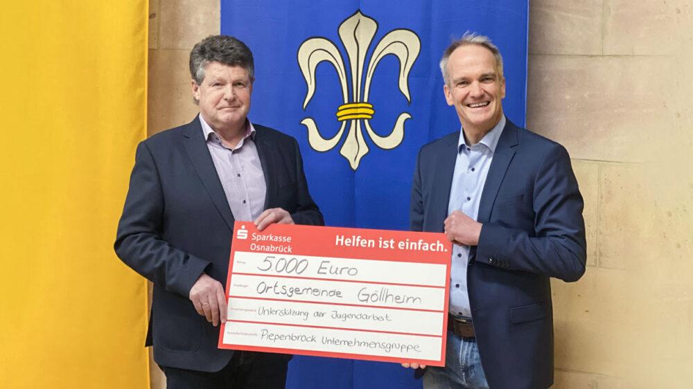 Piepenbrock spendet 5.000 Euro an die Ortsgemeinde Göllheim