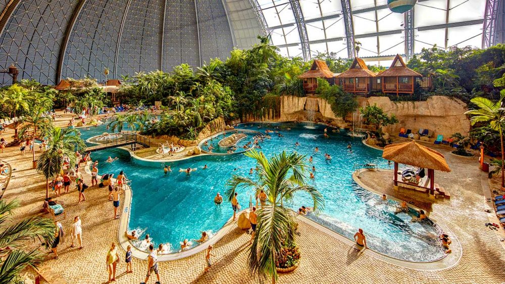 Saubere Strände im Tropical Islands