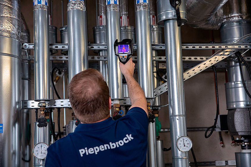 Einsatz einer Wärmebildkamera für das Piepenbrock Energiemanagement