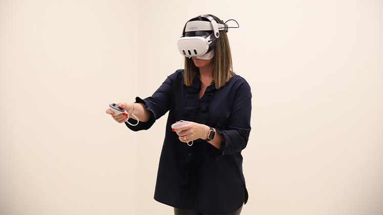 Die VR-Technologie kann ohne jegliche Vorerfahrung genutzt werden. 