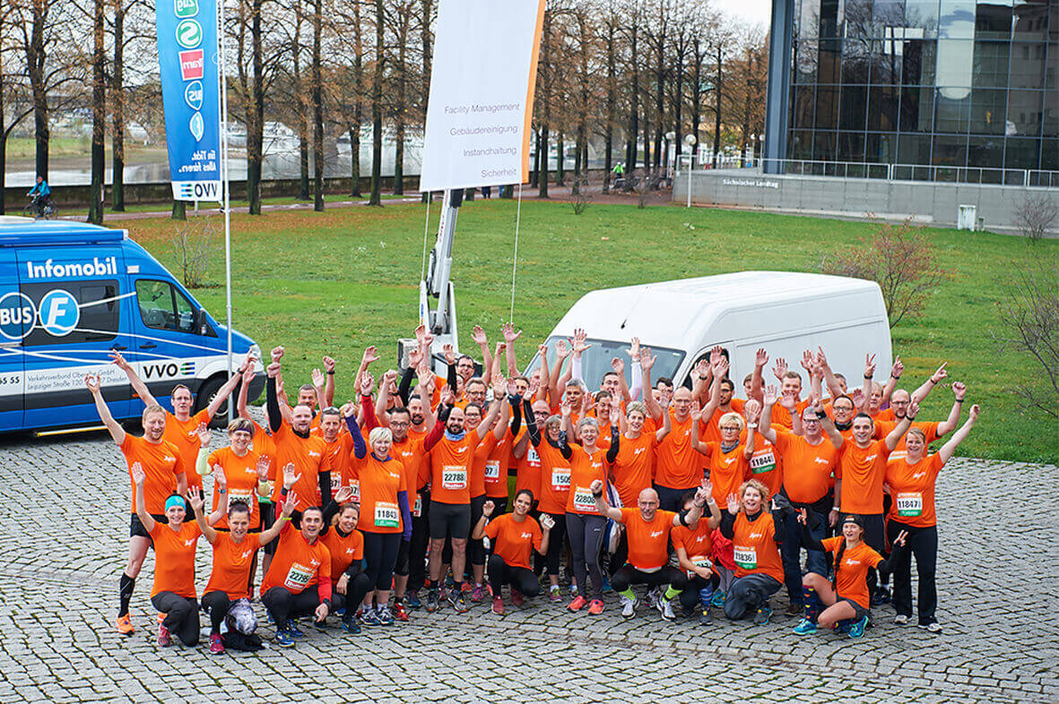 Gruppenfoto des Piepenbrock Laufteams