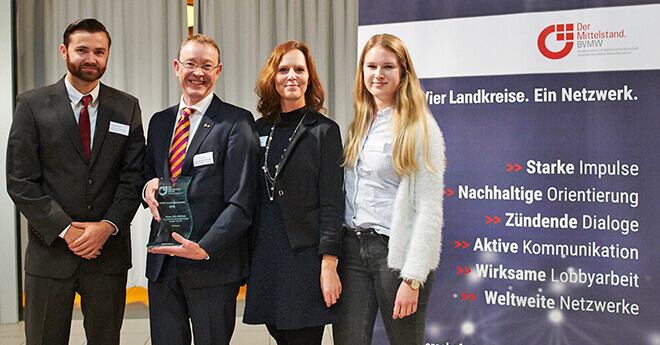 Gruppenbild bei der BVMW Preisverleihung