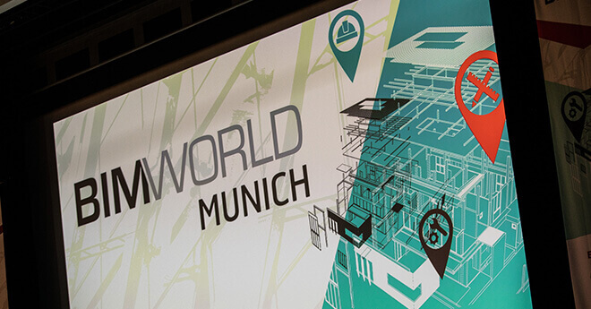 Monitor auf der BIM World Messe