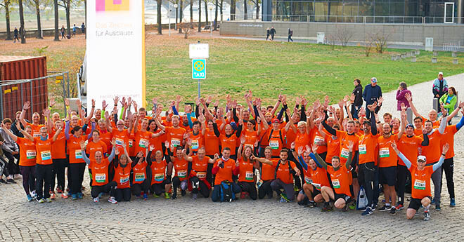 Gruppenbild des Piepenbrock Laufteams