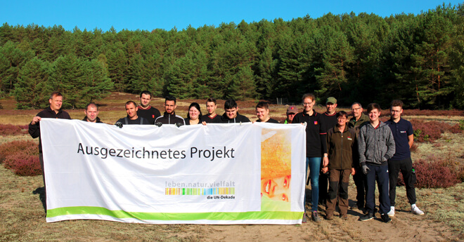 Gruppenbild der teilnehmenden Azubis