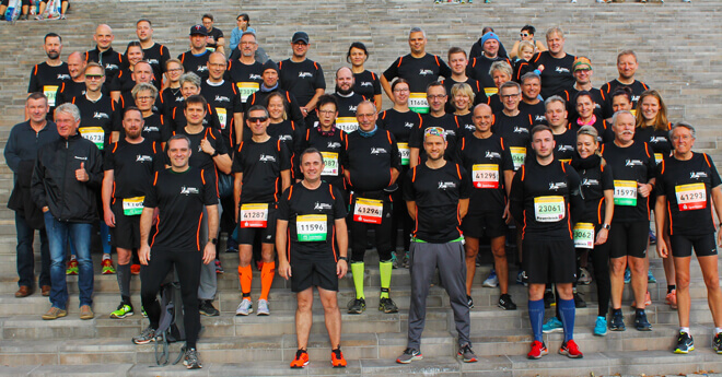 Gruppenbild des Piepenbrock Laufteams