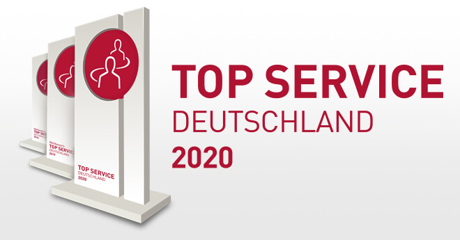 Auszeichnung "TOP SERVICE" 2020